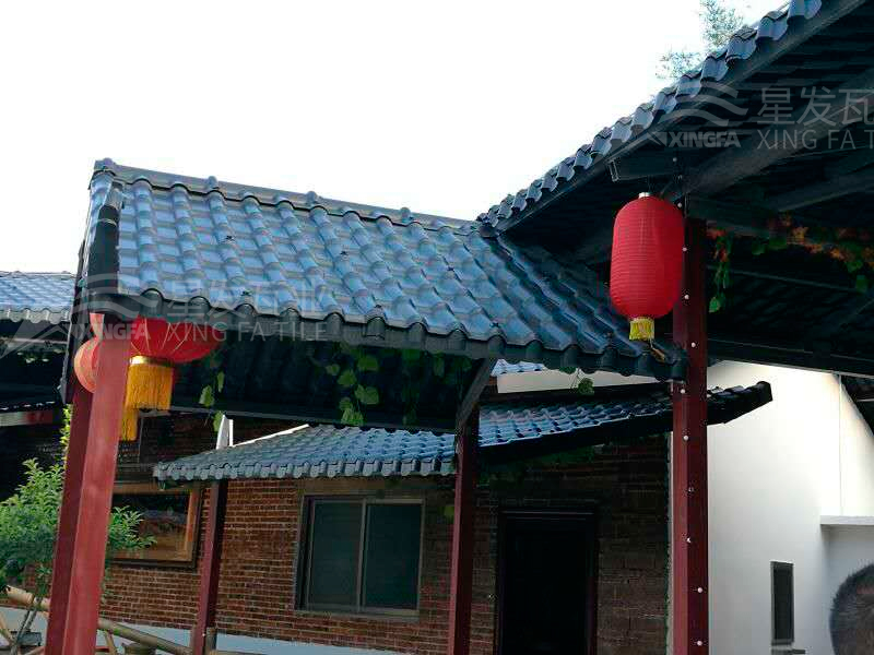 園林建筑搭建樹脂瓦涼亭，將景觀與藝術(shù)融合，別具一格！